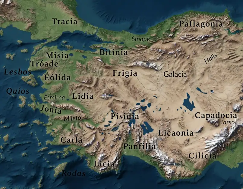 La regi&oacute;n de Frigia